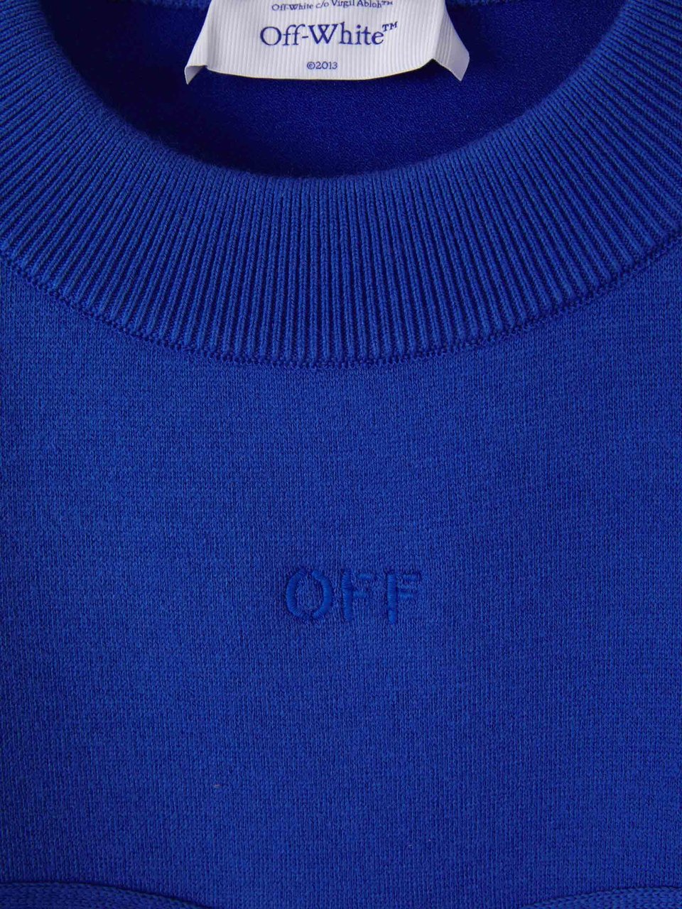 OFF-WHITE Printed 3D Sweatshirt Blauw