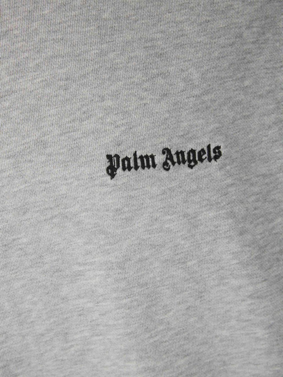 Palm Angels Cotton Logo Hoodie Grijs