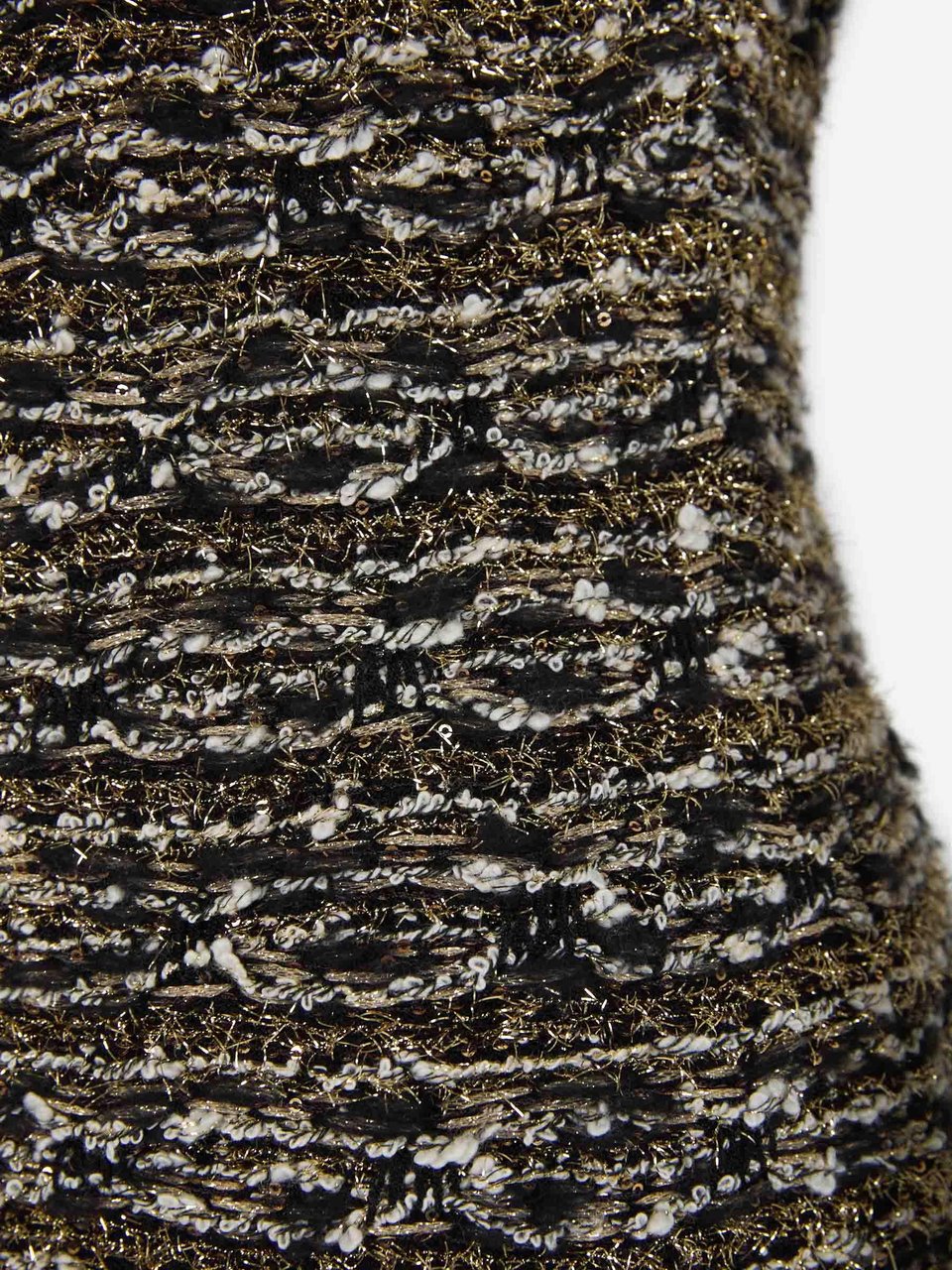 Balmain Mini Tweed Dress Goud