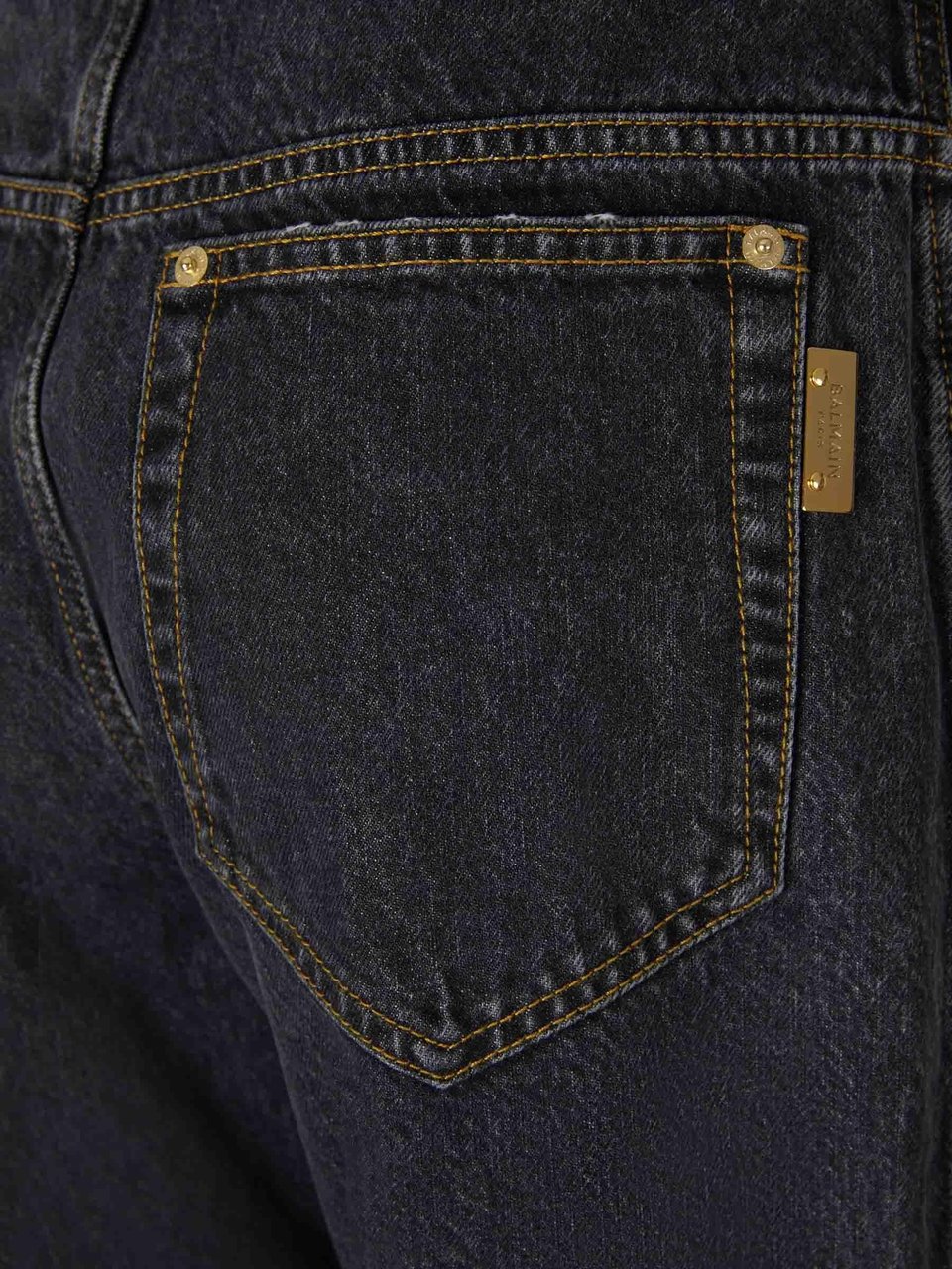 Balmain Straight Cotton Jeans Blauw