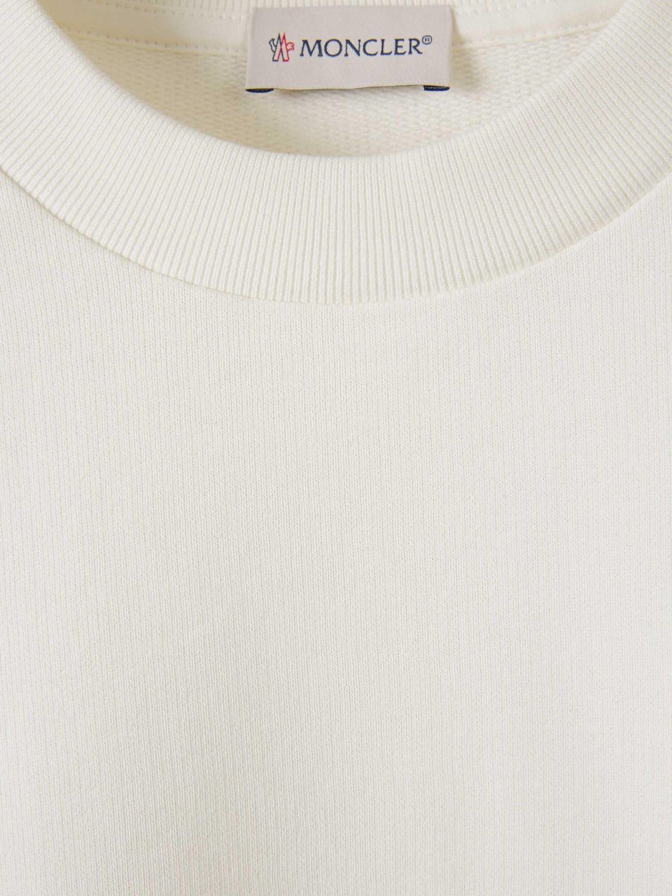 Moncler Logo Cotton Sweatshirt Wit