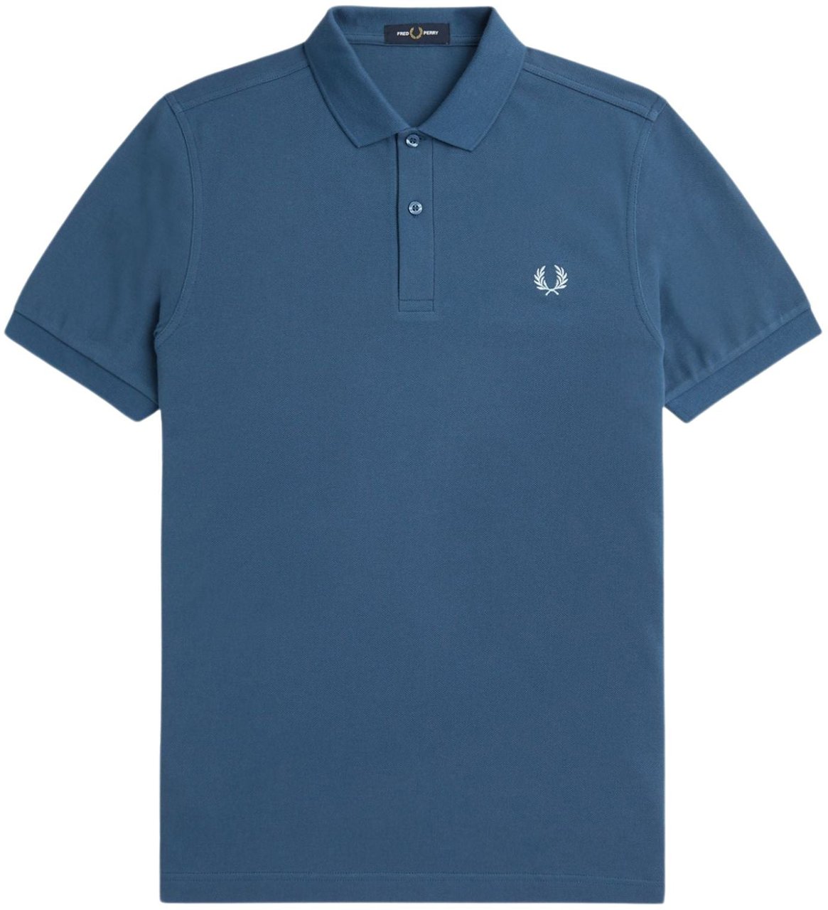 Fred Perry Polo Uomo slim due bottoni Blauw