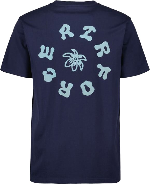 Airforce Bloom Round T-shirt Indigo Blue Blauw