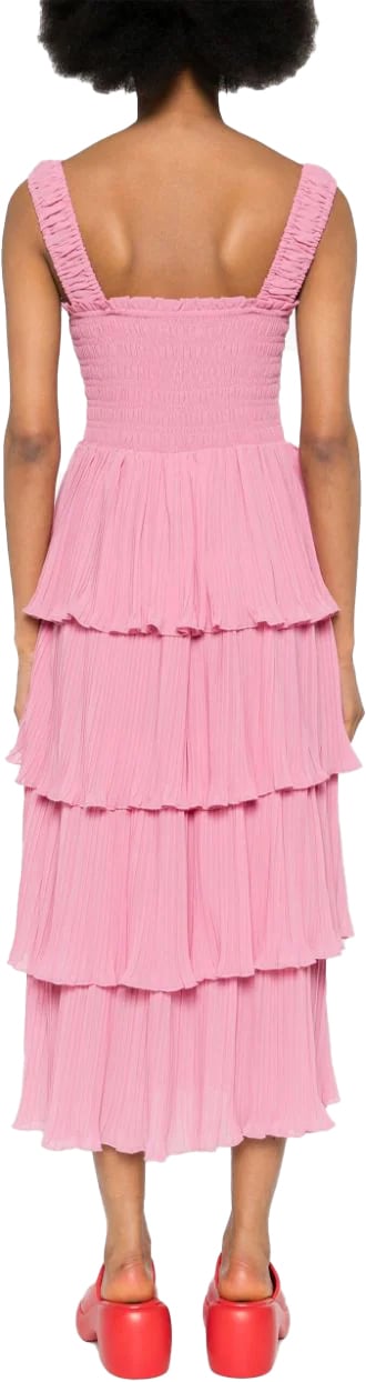 Ganni dress pink Roze