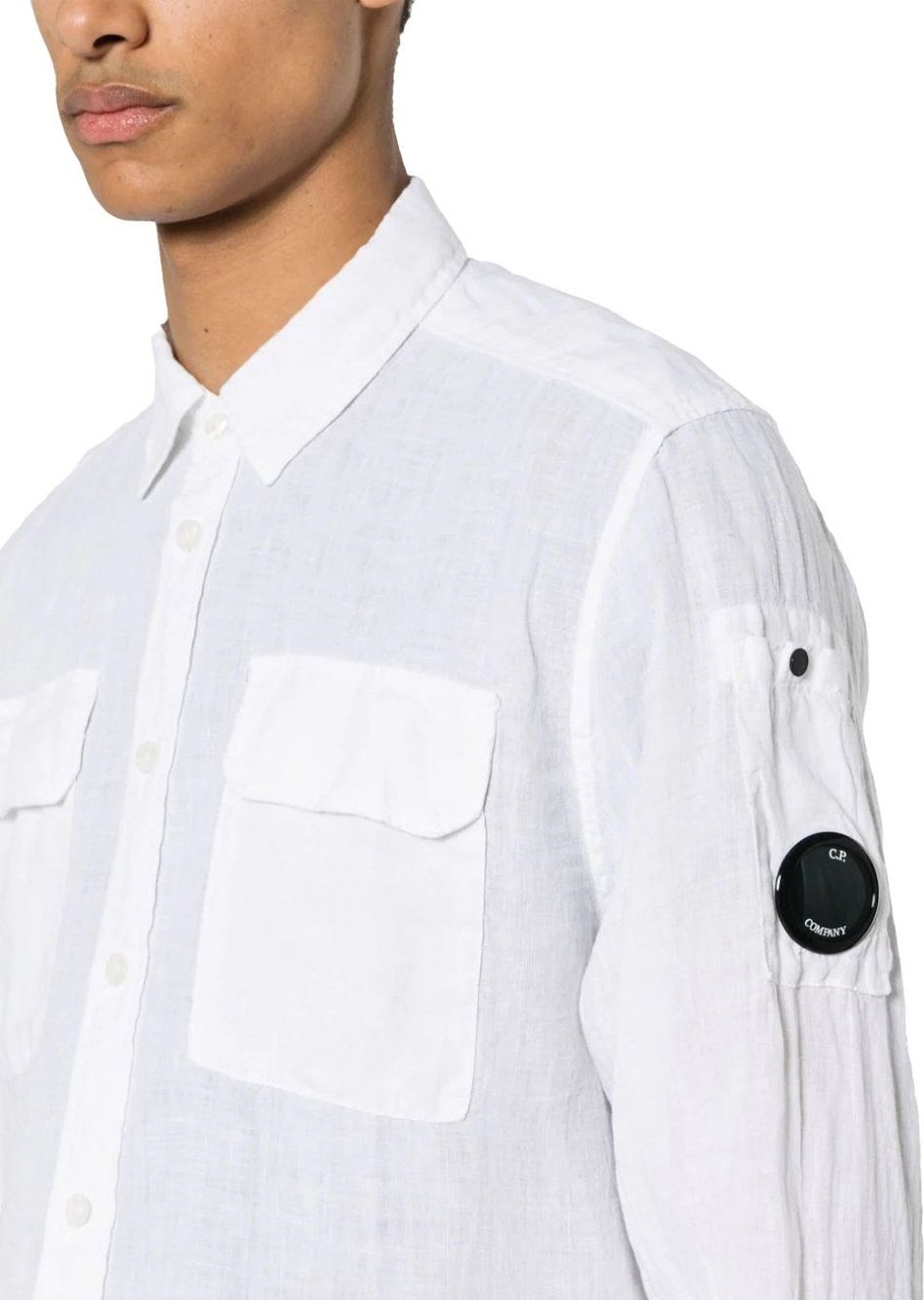 CP Company Shirt linen Wit