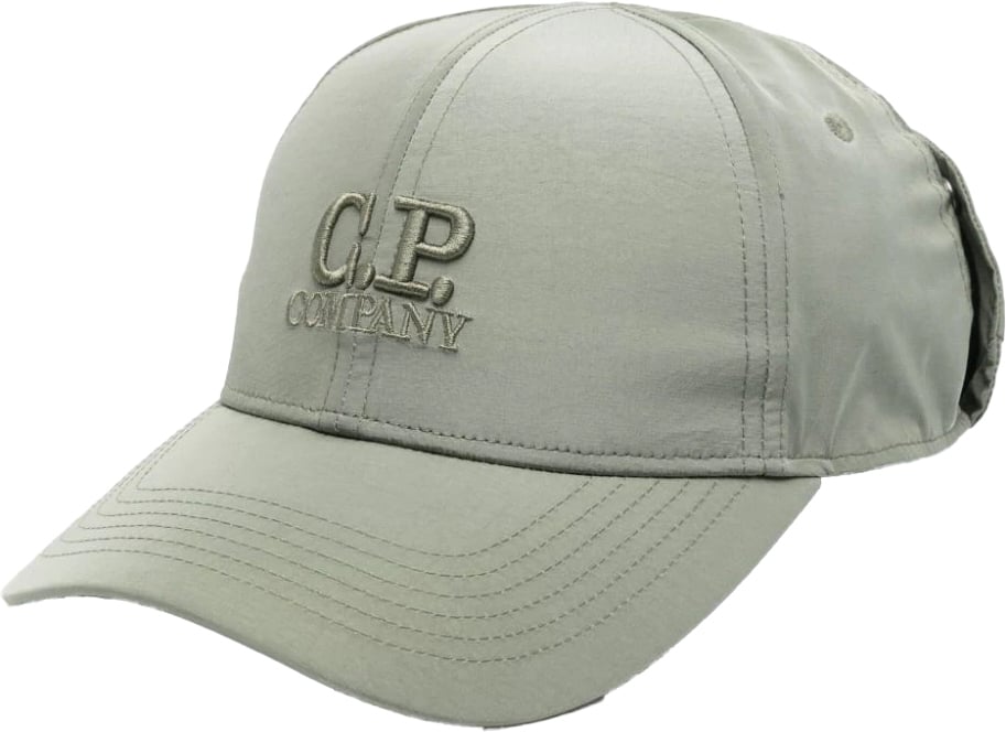 CP Company pet kaki met bril achteraan Groen