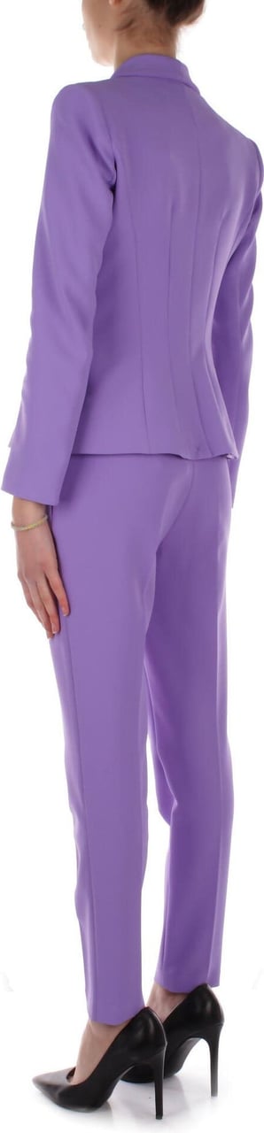 Elisabetta Franchi Trousers Purple Paars