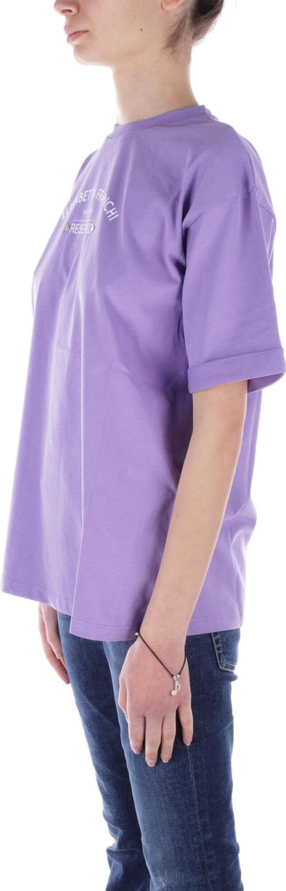 Elisabetta Franchi T-shirts And Polos Purple Paars
