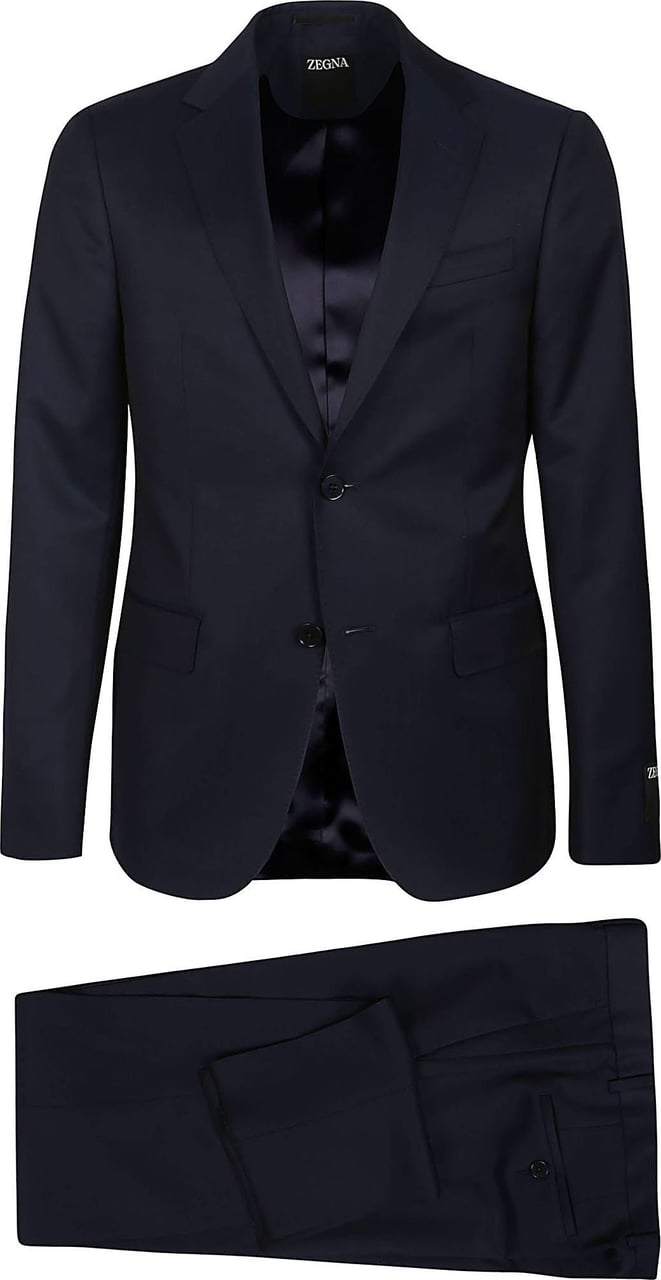 Zegna Luxx Tailoring Suit Blue Blauw