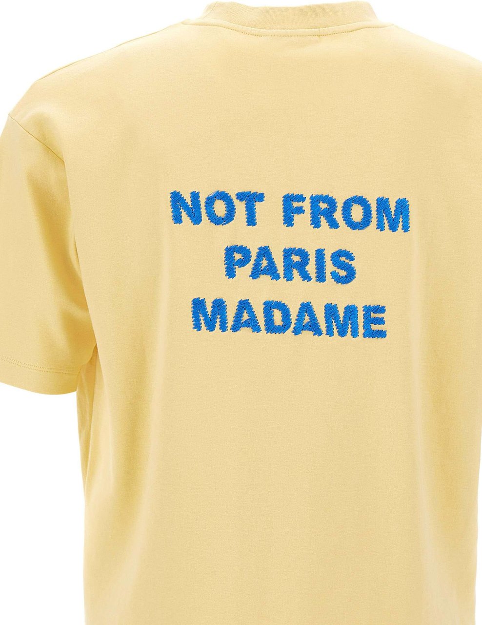 Drôle de Monsieur le t-shirt slogan beige Beige