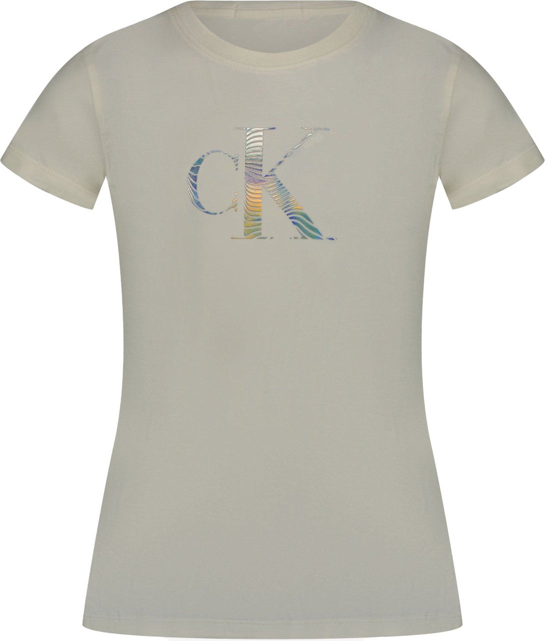Calvin Klein Calvin Klein Kinder Meisjes T-shirt Licht Beige Beige
