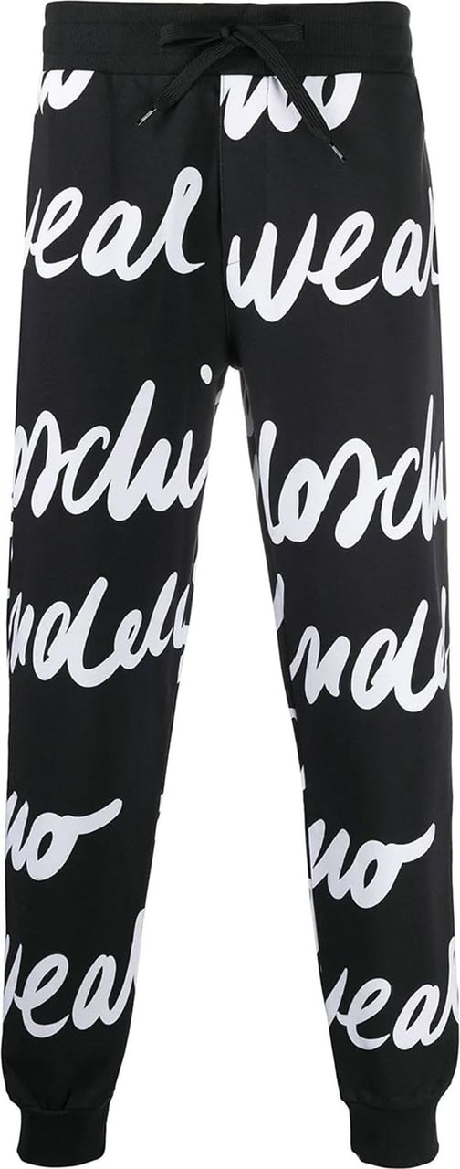 Moschino Moschino Underwear Logo Print Cotton Pants Zwart