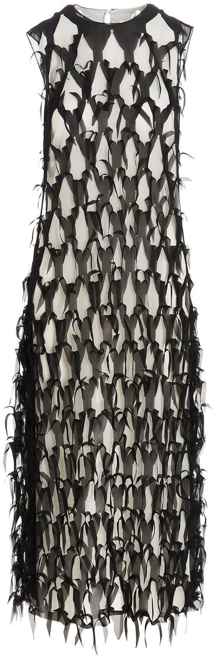 Maison Margiela Maison Margiela Silk Midi Dress Zwart