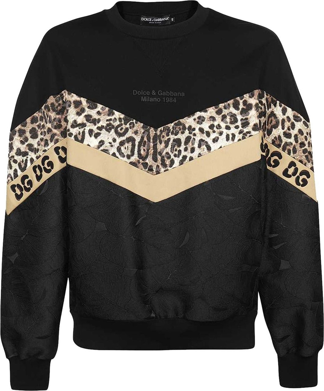 Dolce & Gabbana Dolce & Gabbana Printed Sweatshirt Zwart