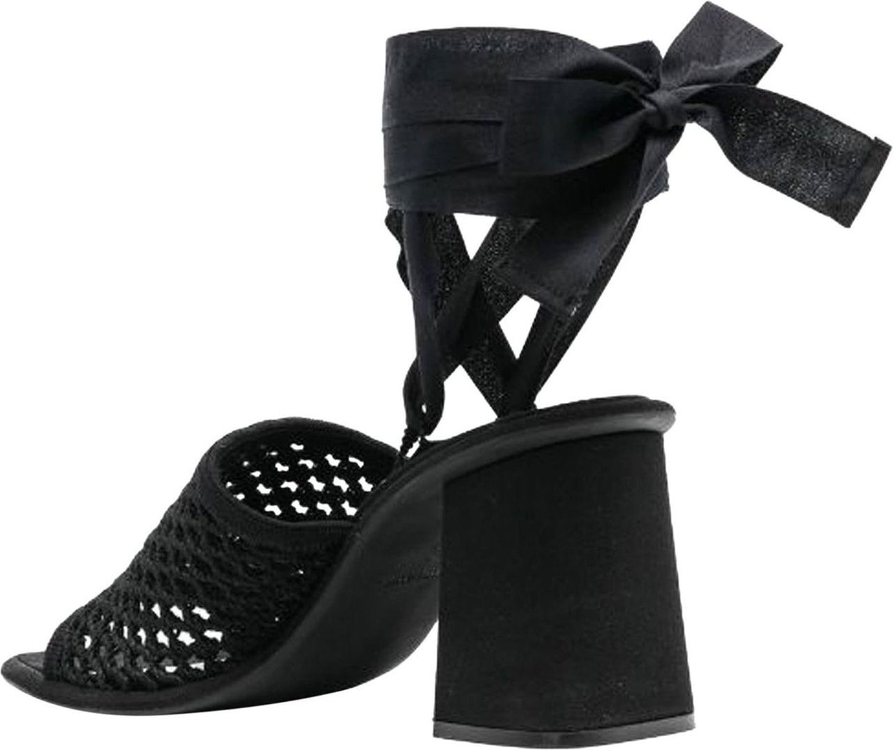 Miu Miu Miu Miu Macrame Sandals Zwart