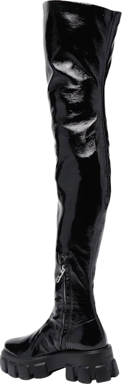Prada Prada Thigh-High Boots Zwart