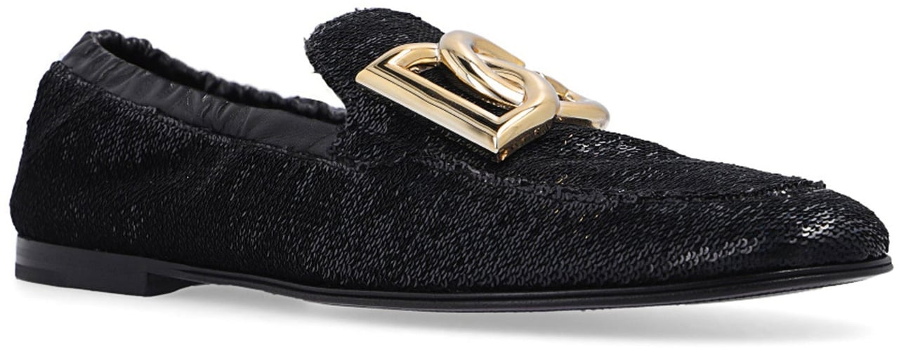 Dolce & Gabbana Dolce & Gabbana Ariosto Paillettes Loafers Zwart