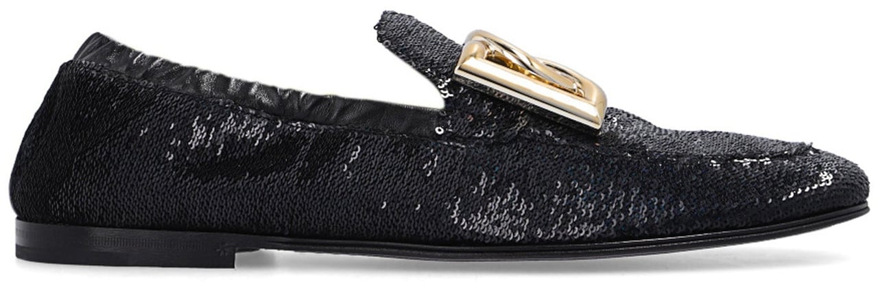 Dolce & Gabbana Dolce & Gabbana Ariosto Paillettes Loafers Zwart