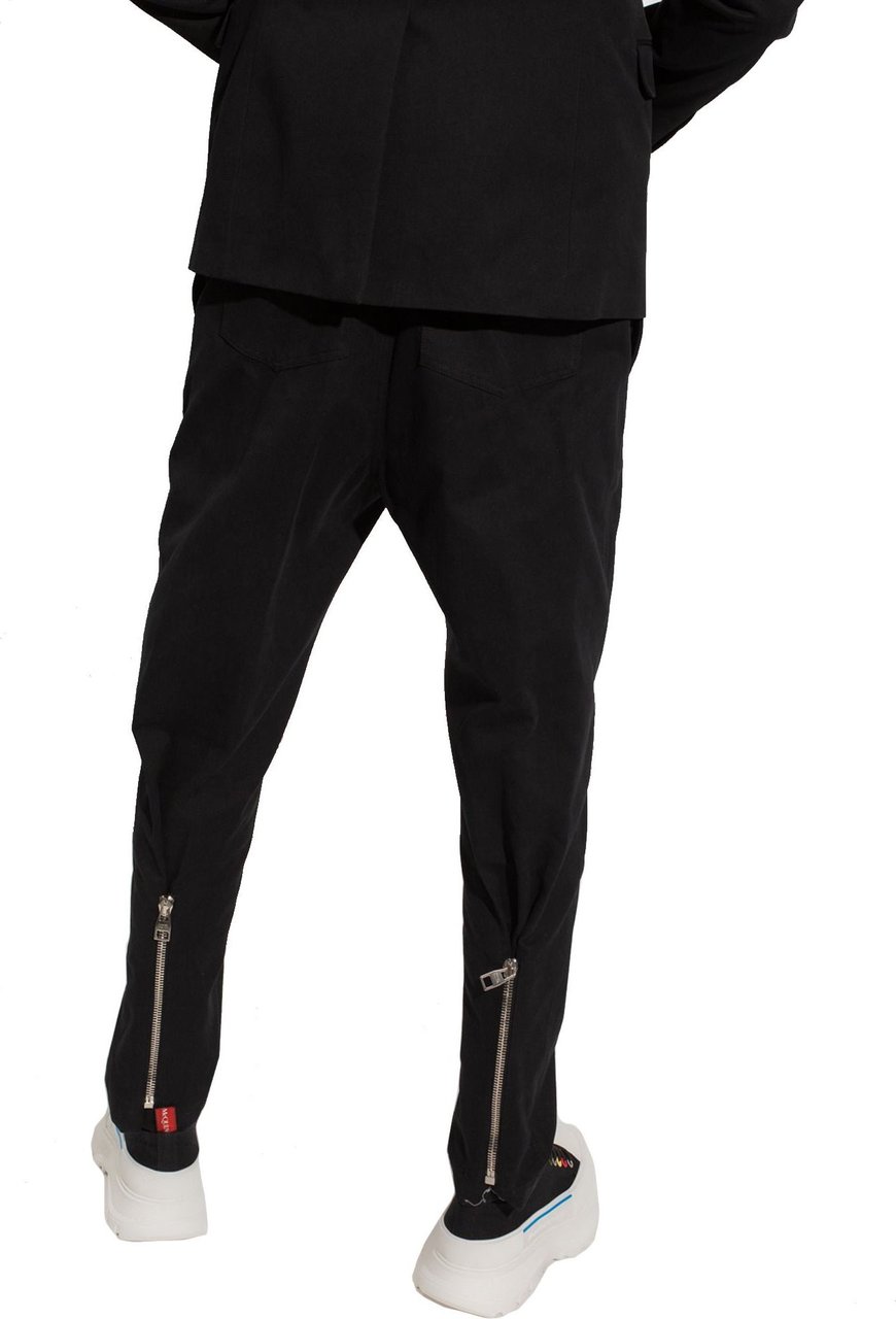 Alexander McQueen Alexander Mcqueen Pleat-Front Trousers Zwart