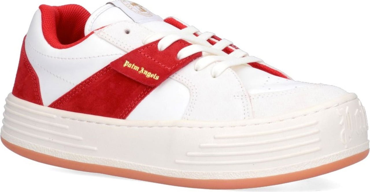 Palm Angels Palm Angels Leather Logo Sneakers Rood