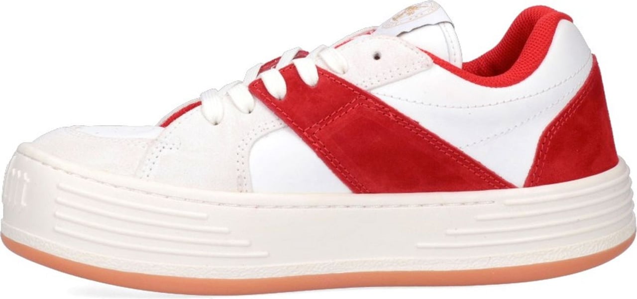 Palm Angels Palm Angels Leather Logo Sneakers Rood