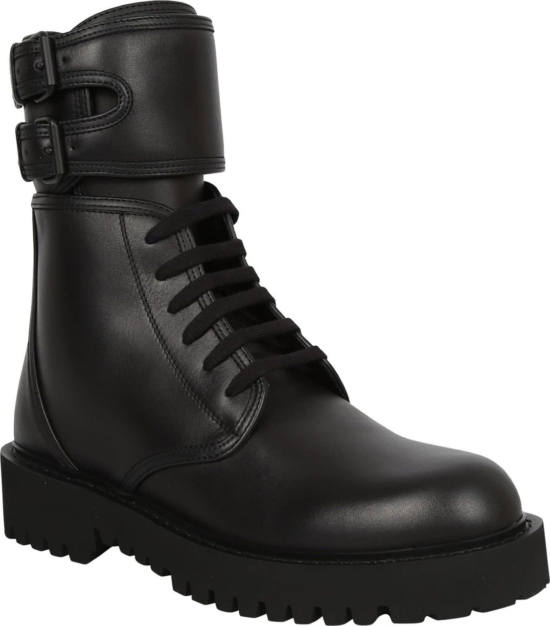 Valentino Valentino Garavani Leather Ankle Boots Zwart