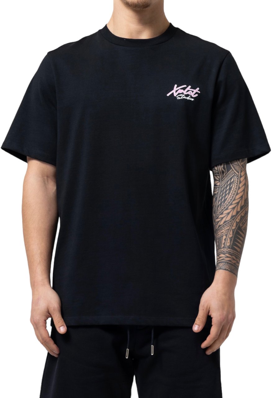XPLCT Xplct Heren T-shirt Zwart XPL-2403-04/19 VICE Zwart