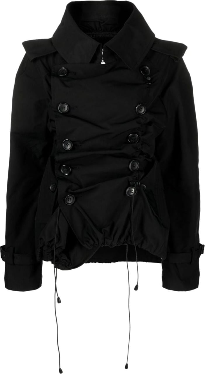 Junya Watanabe Coats Black Zwart