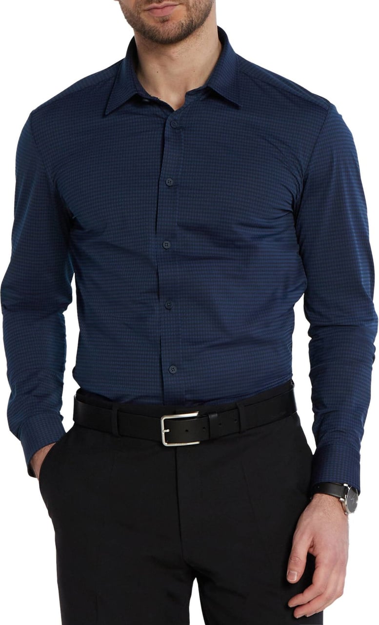 Hugo Boss Boss Shirts Blue Blauw