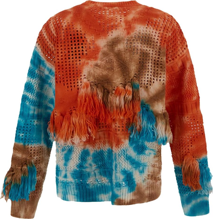 Alanui California Dreamin Net Sweater Oranje