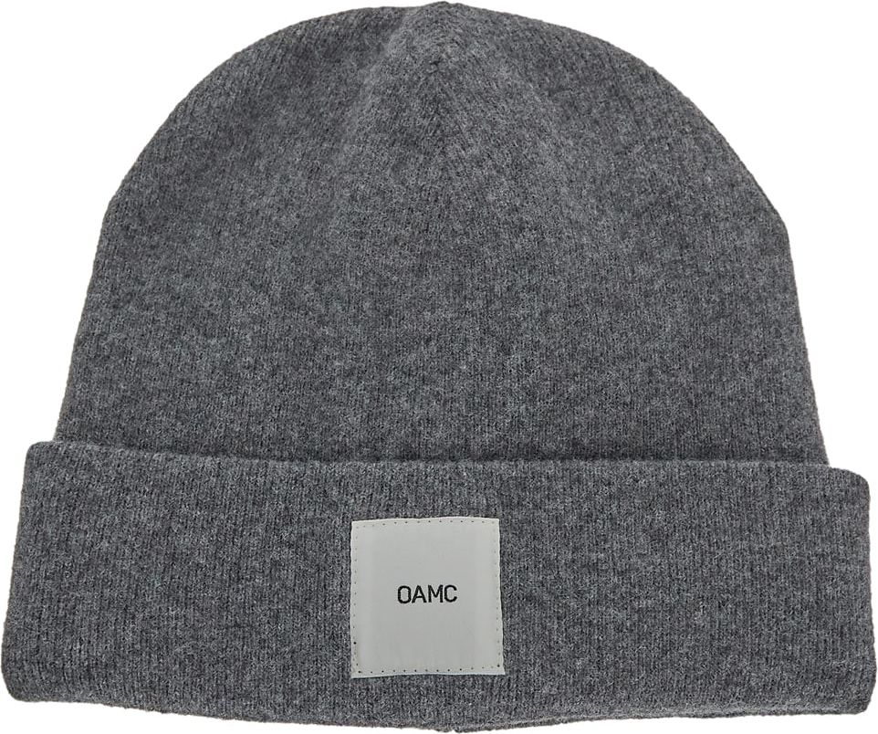 OAMC Logo Patch Beanie Hat Grijs