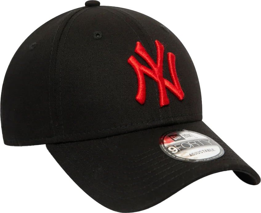New Era New York Yankees Logo Black Cap Zwart