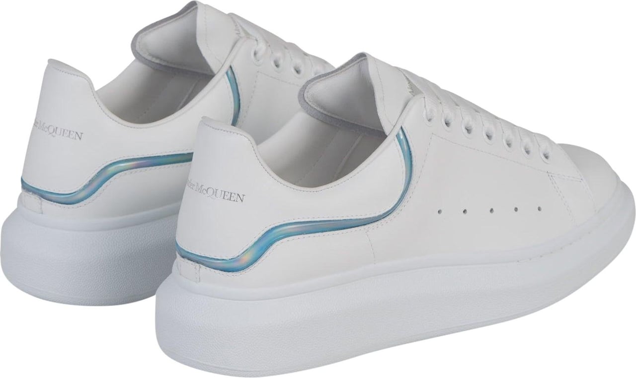 Alexander McQueen Leather Larry Sneakers Wit