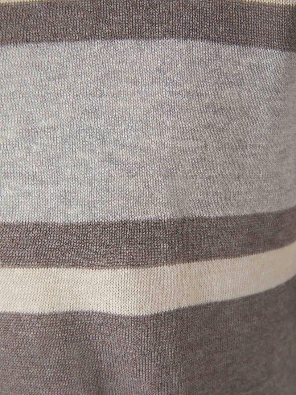 Gran Sasso Linen And Cotton T-shirt Grijs