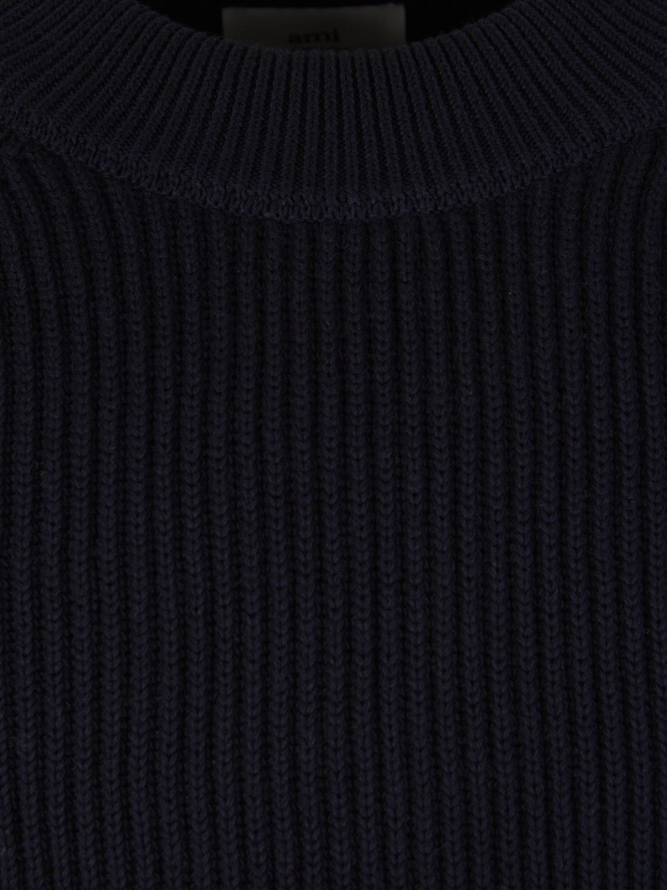 AMI Paris Cable Knit Sweater Blauw