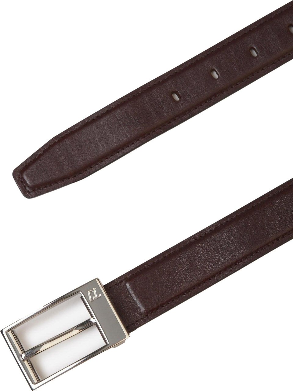 Christian Louboutin Smooth Leather Belt Zilver