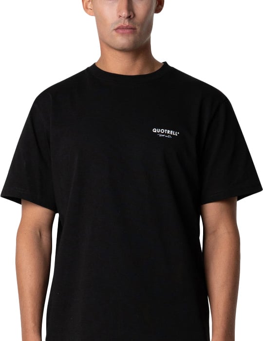 Quotrell Jaipur T-shirt | Black/white Zwart