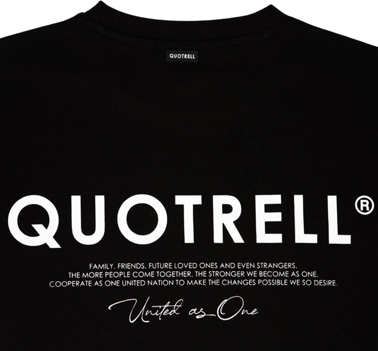 Quotrell Jaipur T-shirt | Black/white Zwart