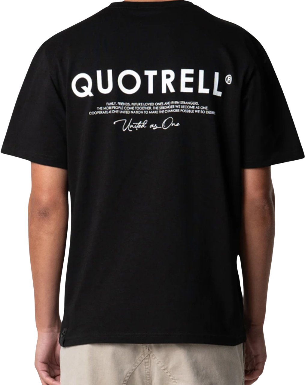 Quotrell Jaipur T-shirt | Black/white Zwart