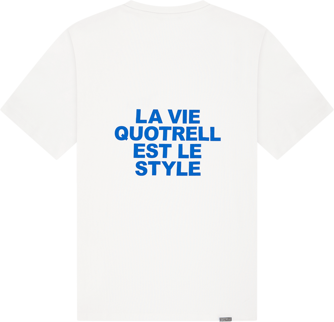 Quotrell La Vie T-shirt | White/cobalt Groen