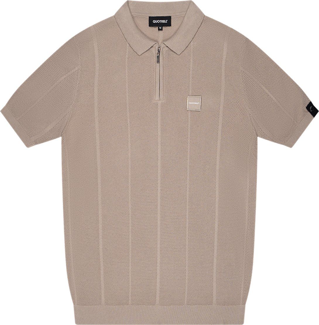 Quotrell Arena Polo | Taupe/black Beige