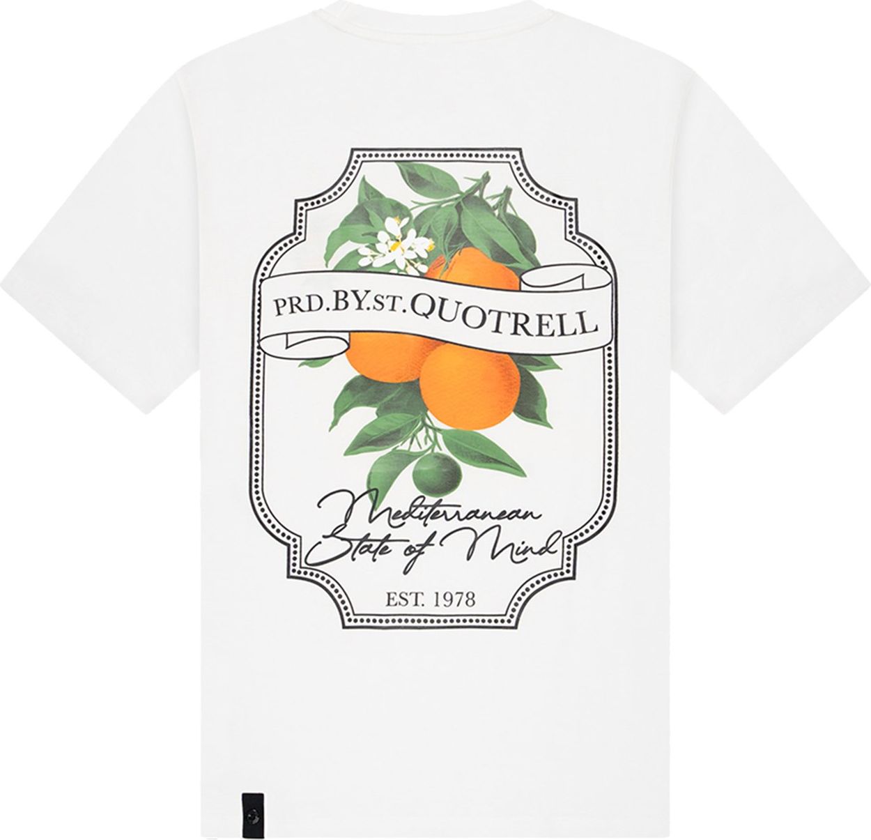 Quotrell Mineola T-shirt | White/black Wit