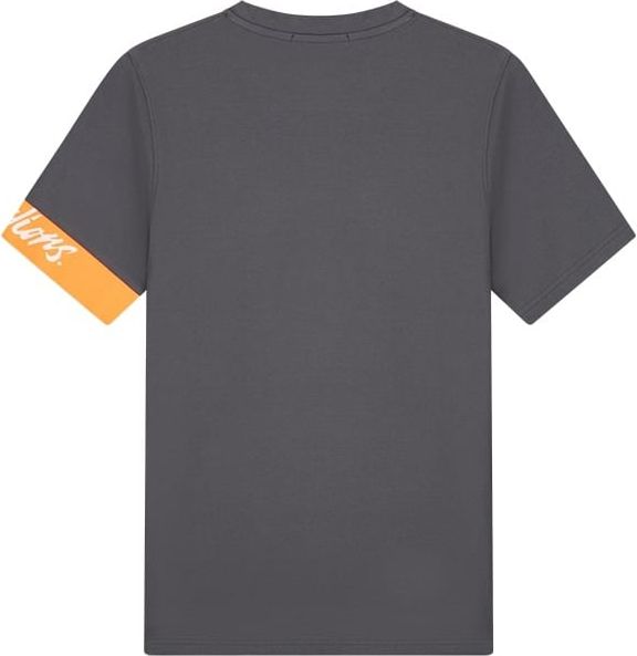 Malelions Malelions Men Captain T-Shirt 2.0 - Antra/Orange Grijs