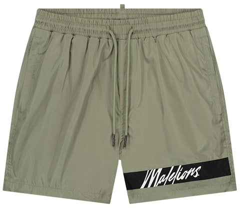 Malelions Malelions Men Captain Swim Shorts Beige