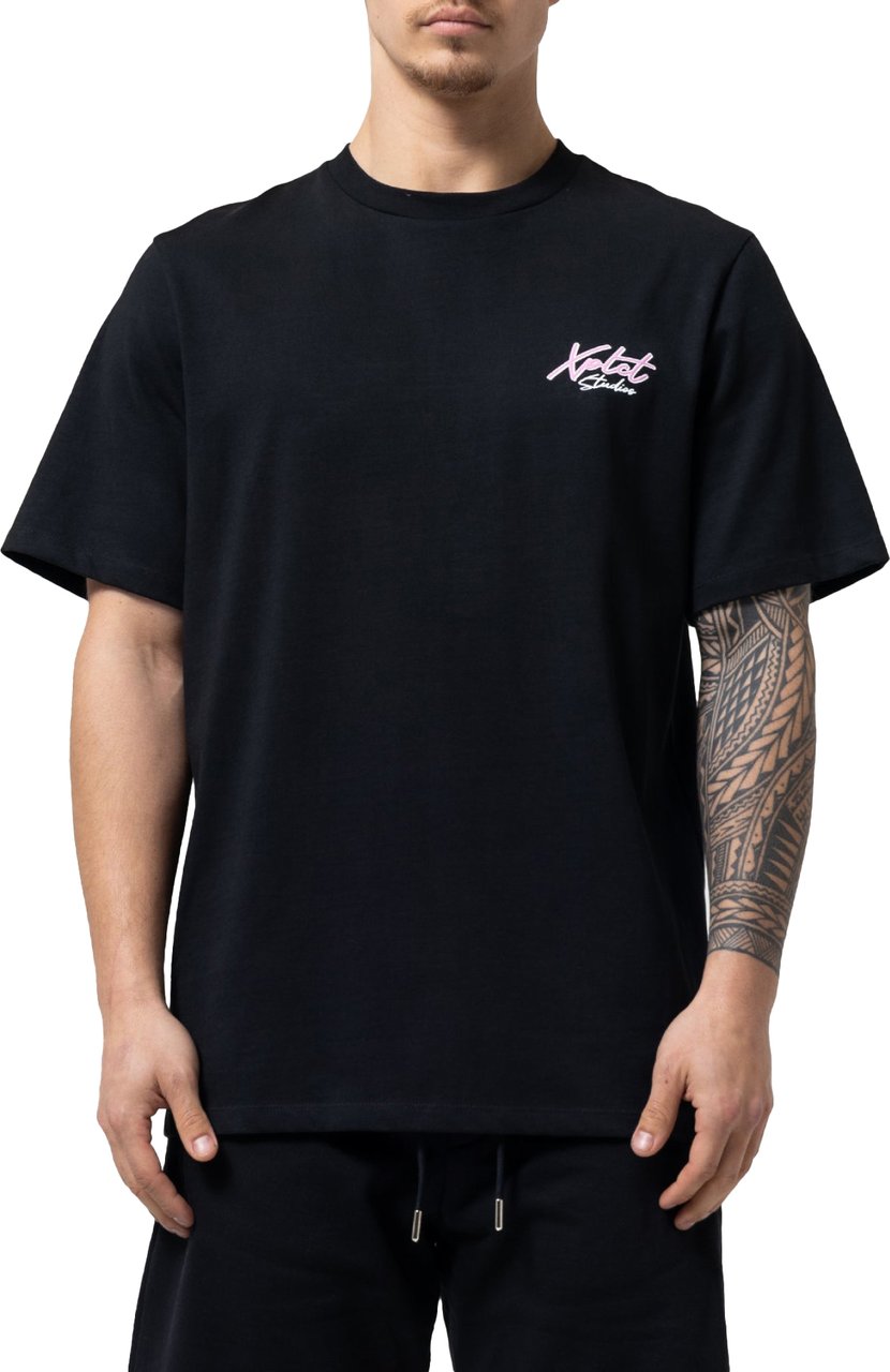 XPLCT Xplct Heren T-shirt Zwart XPL-2403-04/19 VICE Zwart