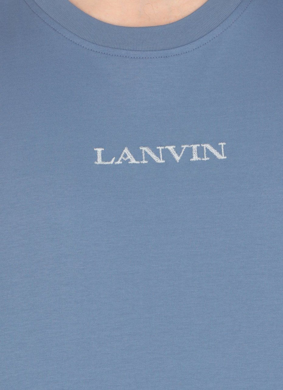 Lanvin T-shirts And Polos Blue Blauw