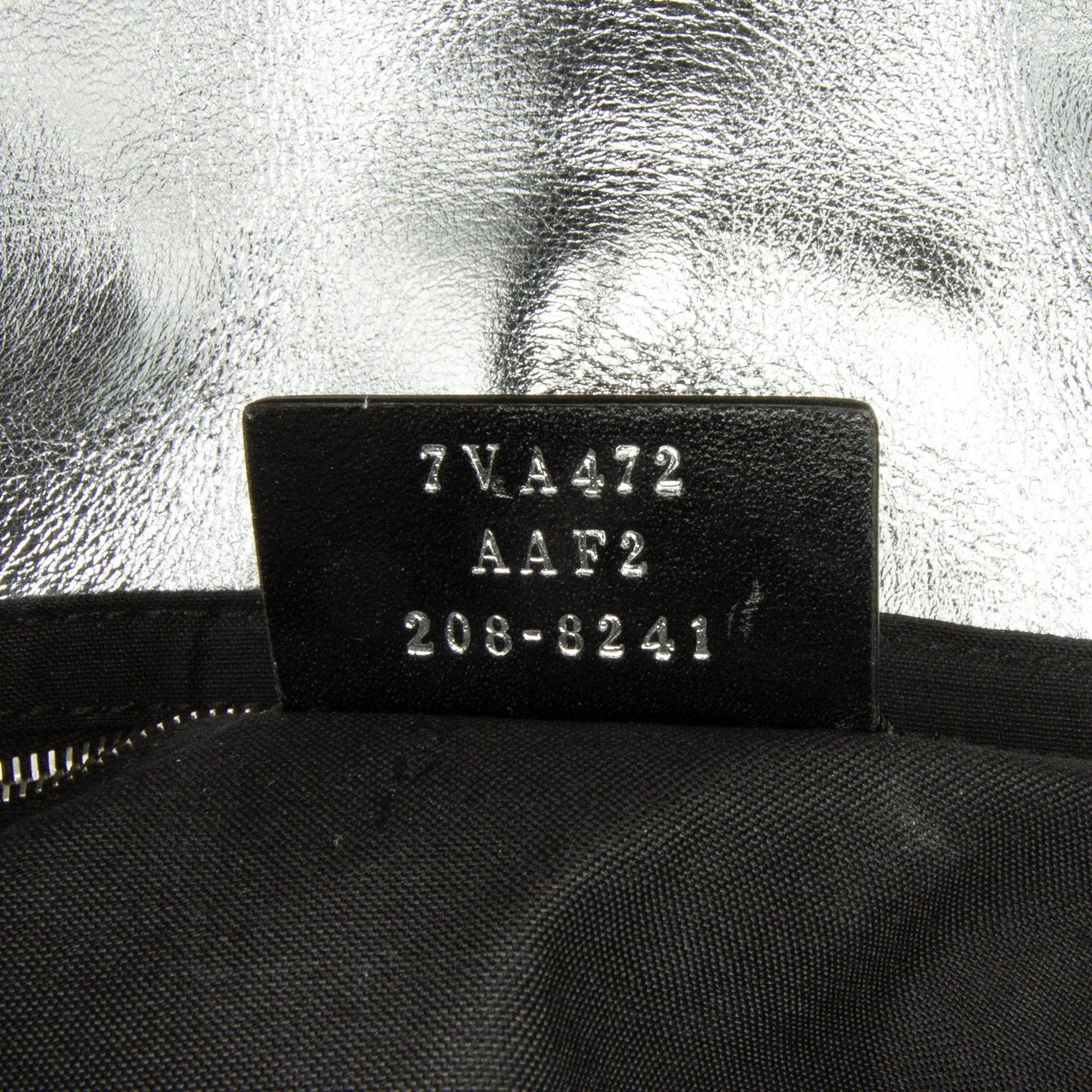 Fendi Prints On Zucca Embossed Convertible Baguette Belt Bag Zilver