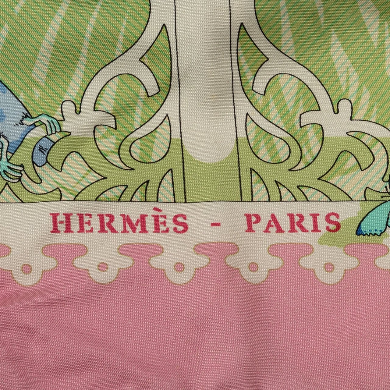 Hermès Varangues Silk Scarf Groen