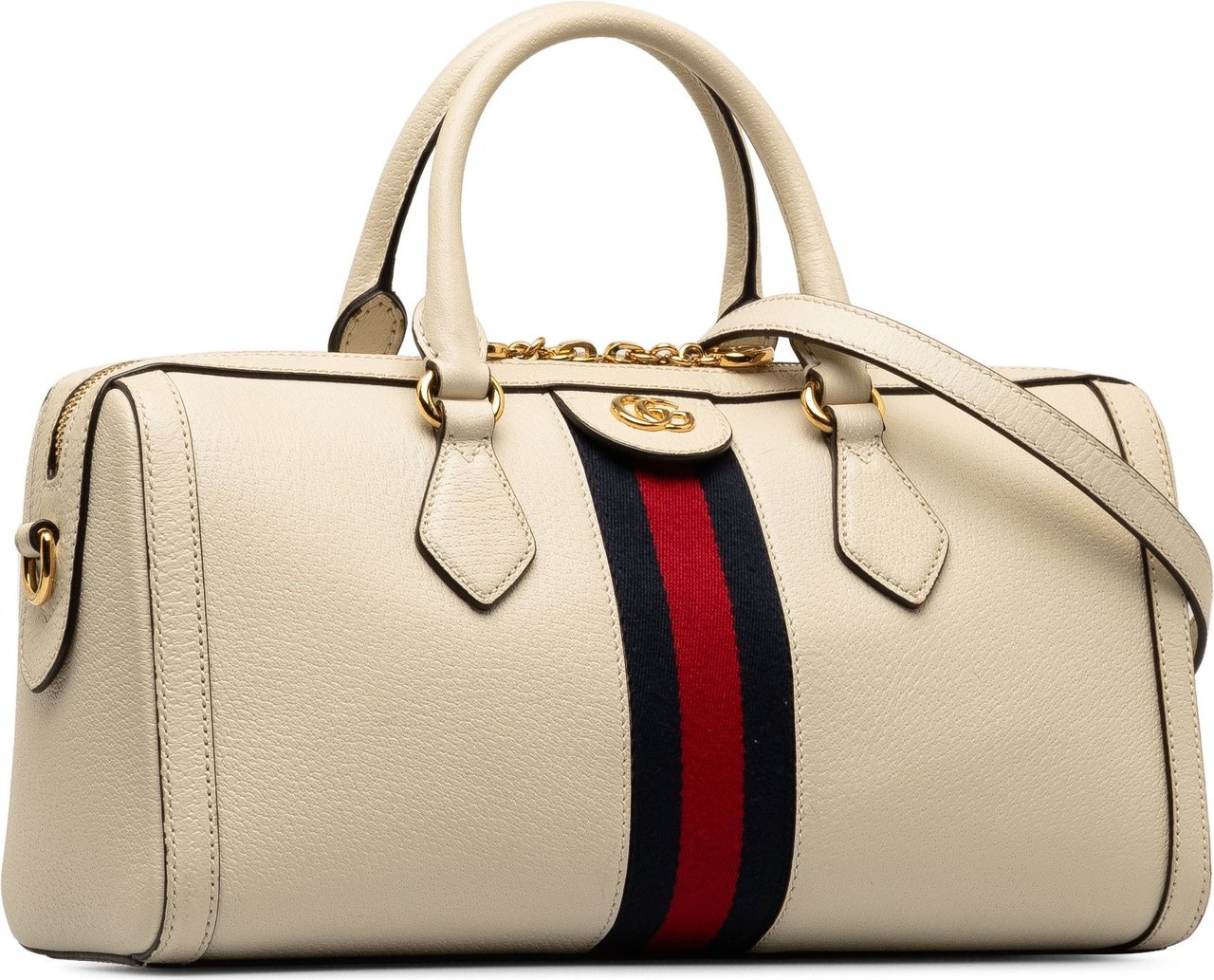 Gucci Leather Ophidia Satchel Wit