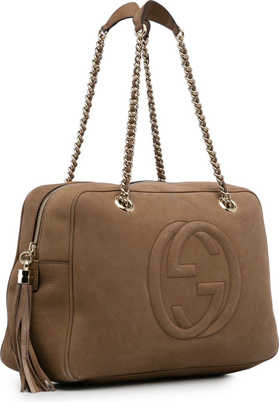 Gucci Soho Chain Shoulder Bag Bruin